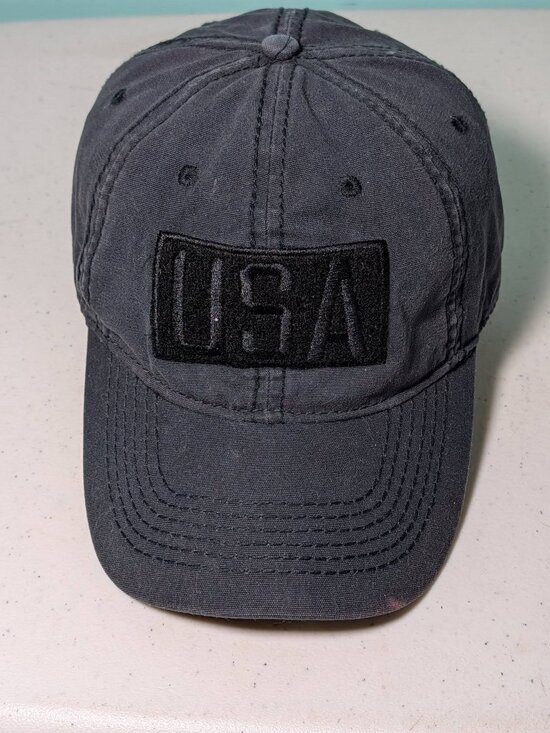 Other - USA Adjustable Patch Hat 100% Cotton Blue